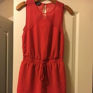 Orange BEBE romper